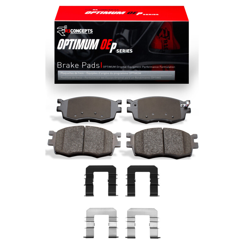 Dodge ATTITUDE Brake Pads - Front - R1 Concepts - Optimum OE Pads & Hardware Kit - `06-`12 Dodge ATTITUDE Brake Pads - Front - R1 Concepts - Optimum OE Pads & Hardware Kit - `06-`12